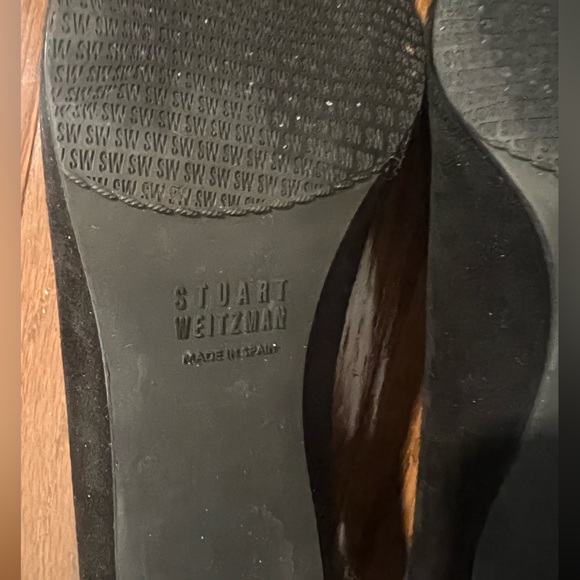Stuart Weitzman black suede Chic pump size 7 - Picture 5 of 11